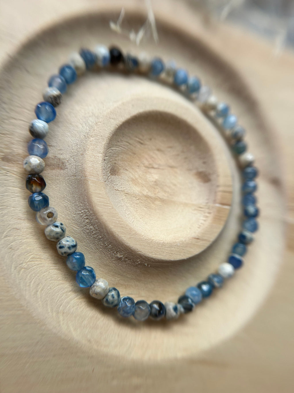 Blauer Achat Armband 0,4