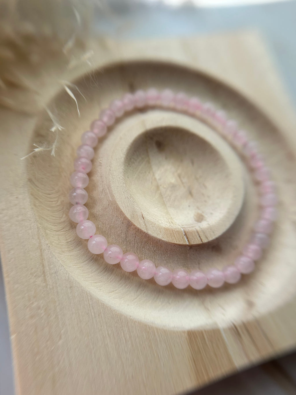 Rosenquarz Armband 0,4