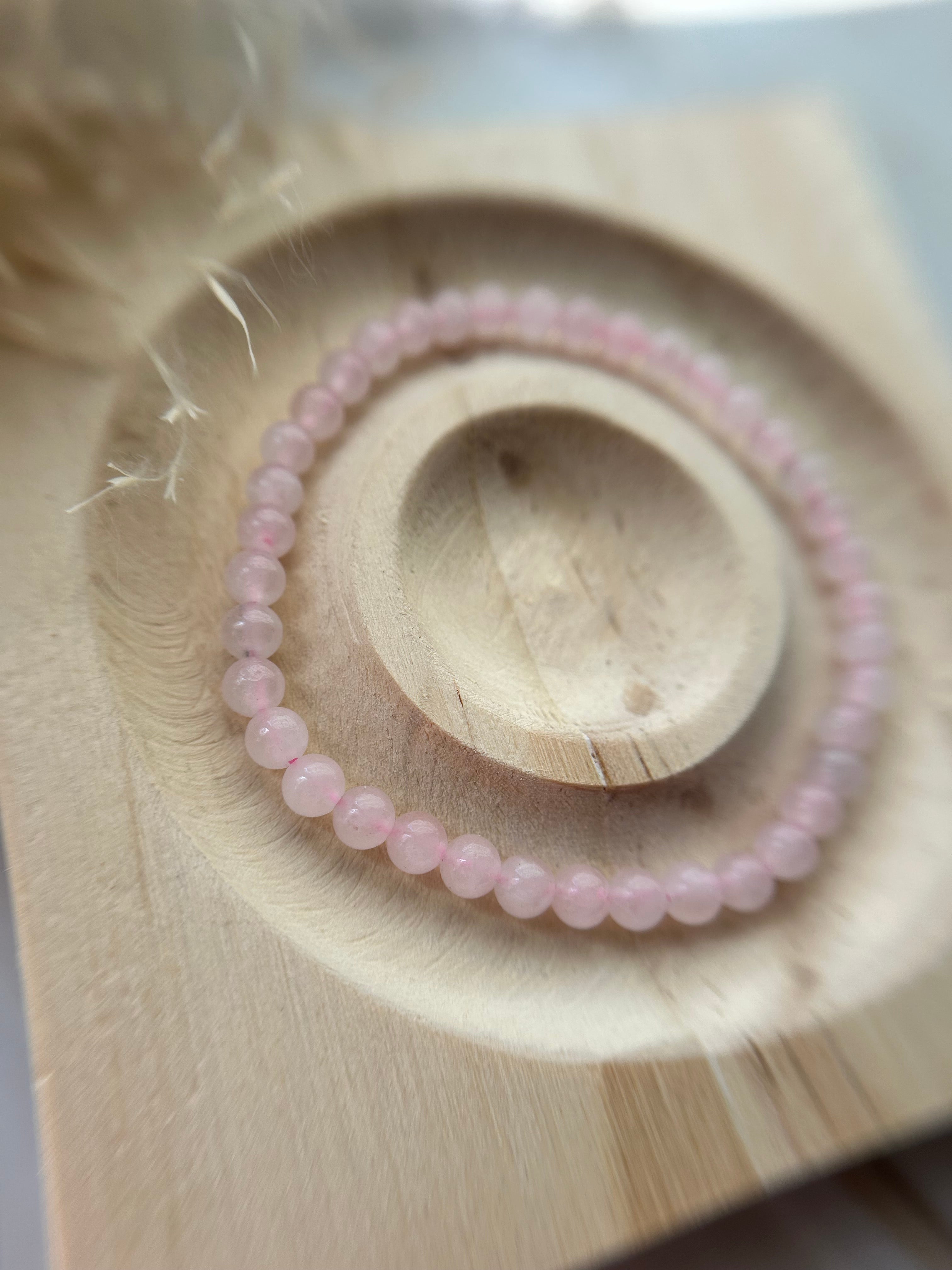 Rosenquarz Armband 0,4