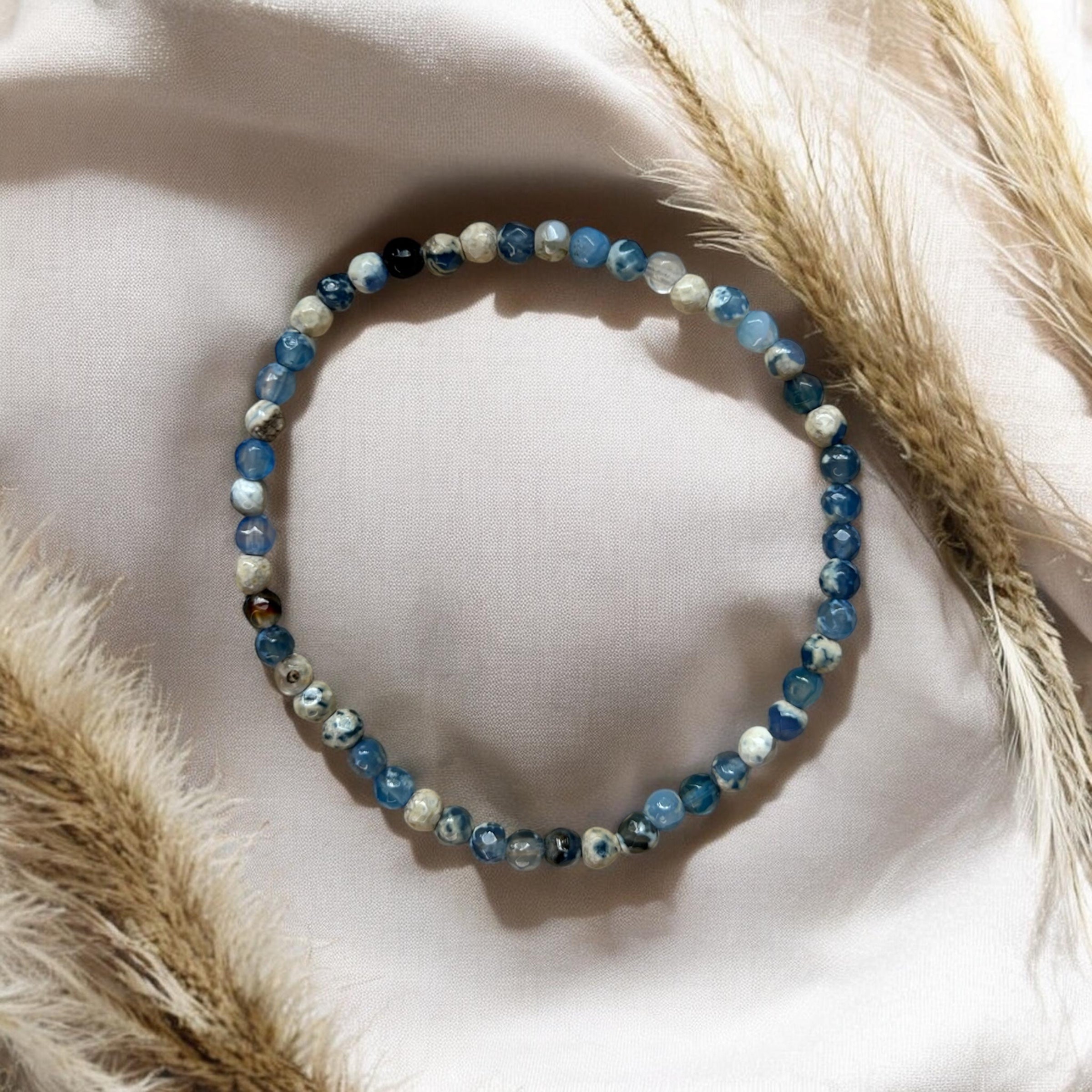 Blauer Achat Armband 0,4