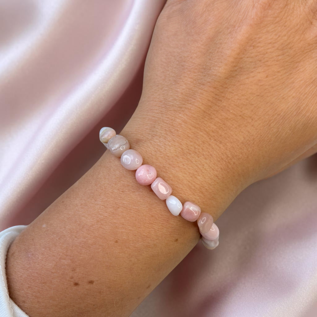 Rosa Andenopal Nugget Armband