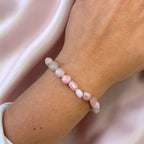 Rosa Andenopal Nugget Armband