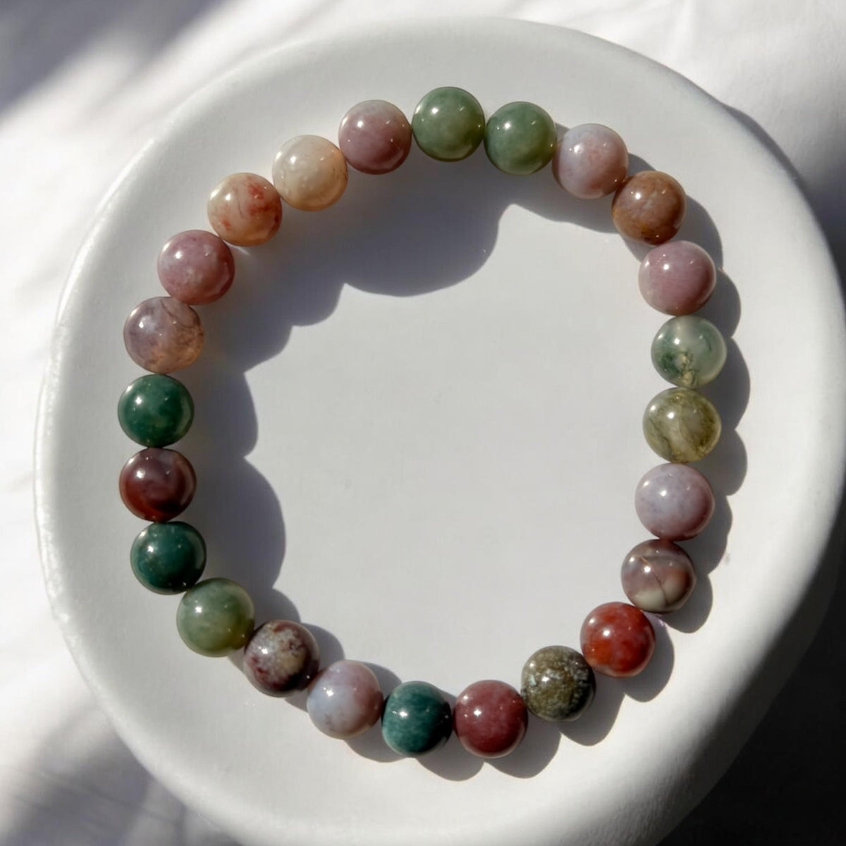 Buntjaspis Armband