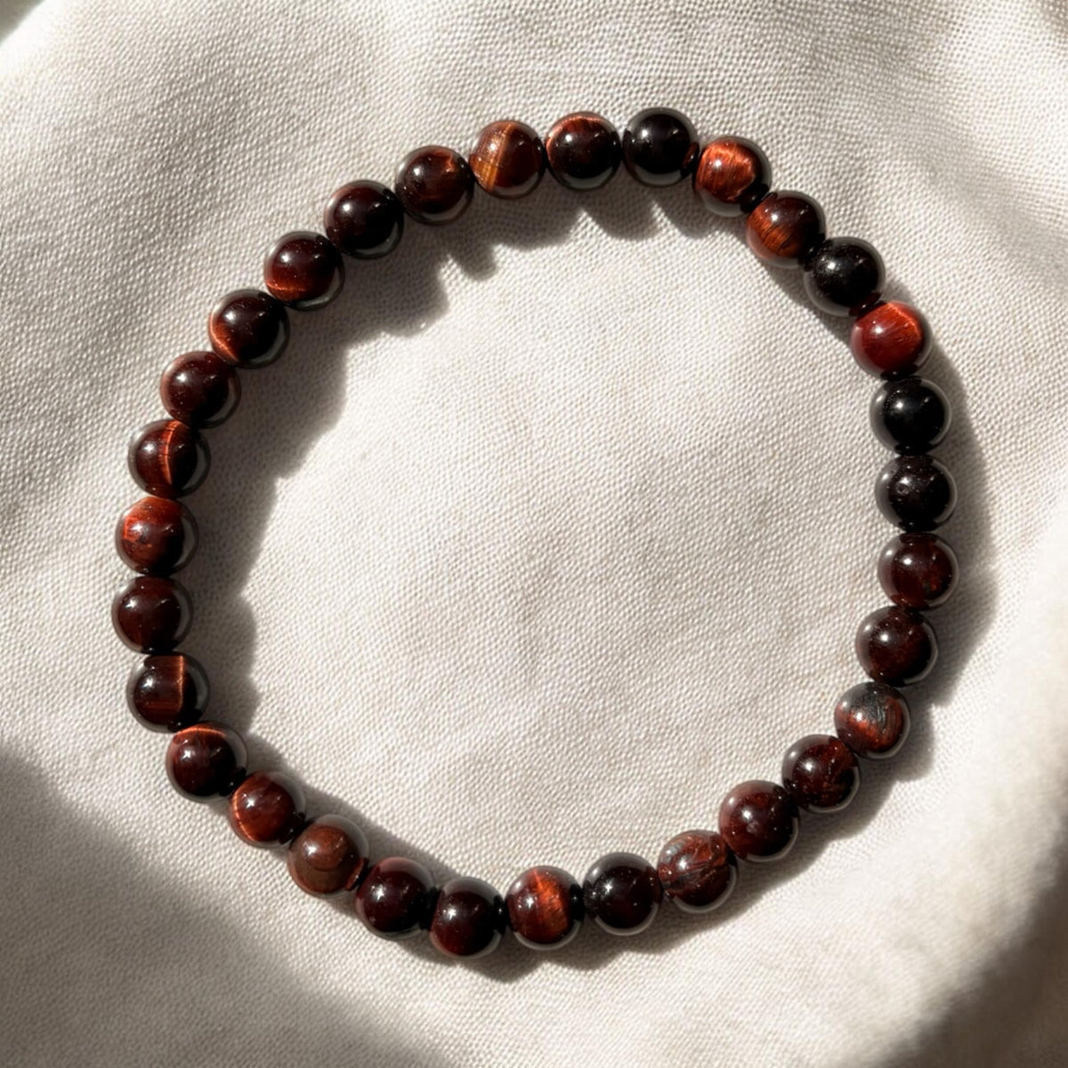 Rotes Tigerauge 6 mm