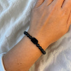 Turmalin Armband mit Turmalinscheibe 6mm