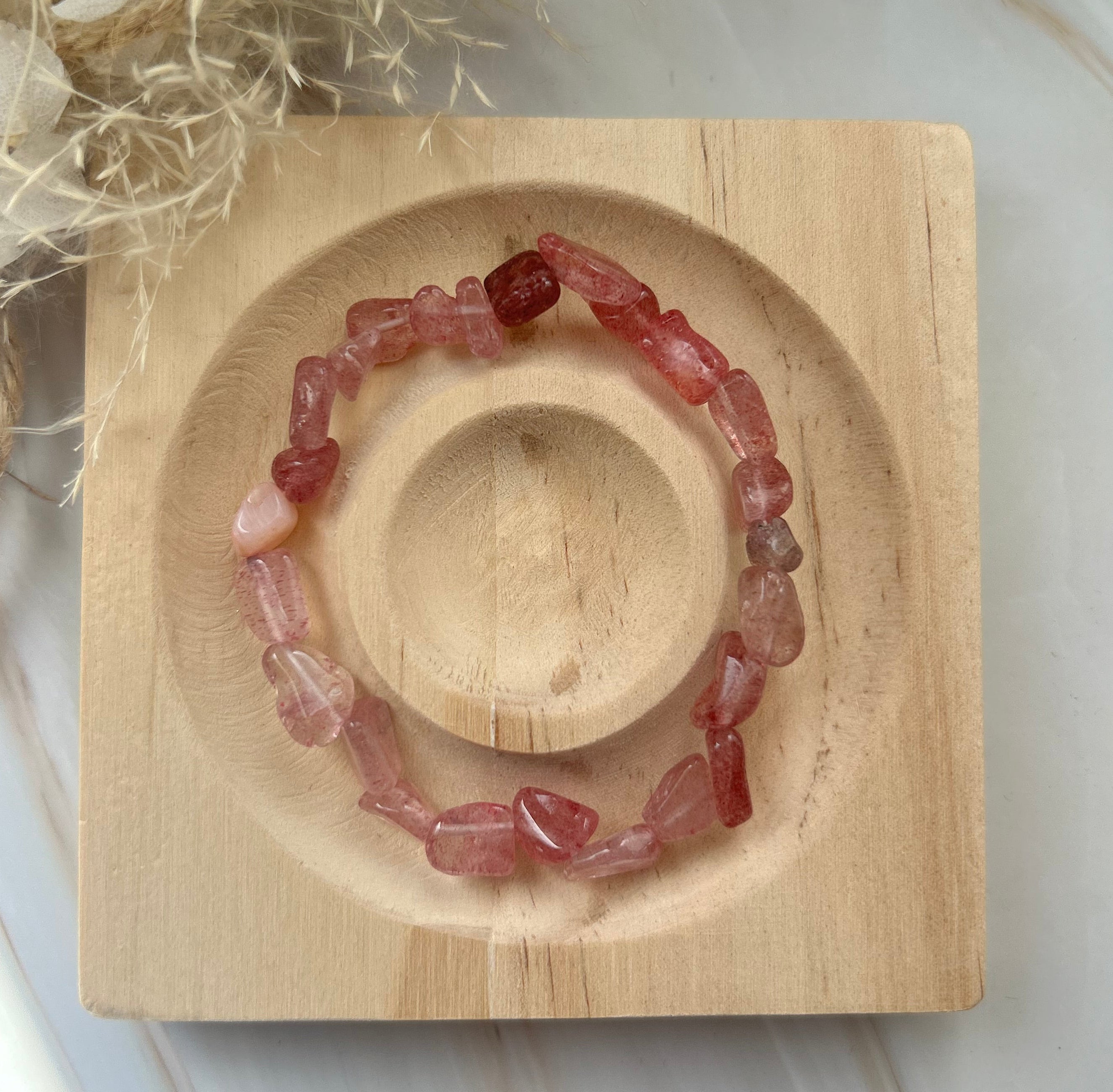 Hämatitquarz Nugget Armband