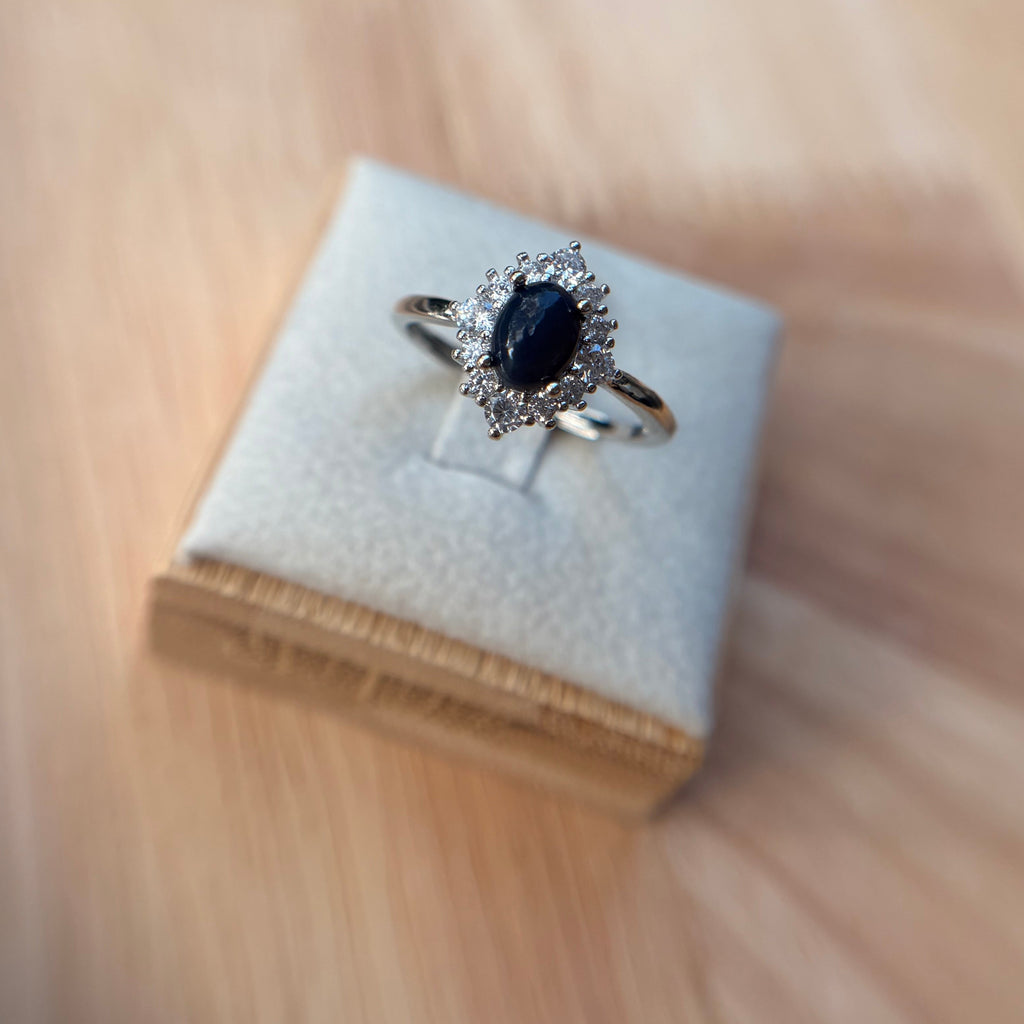 Schwarzer Opal Ring