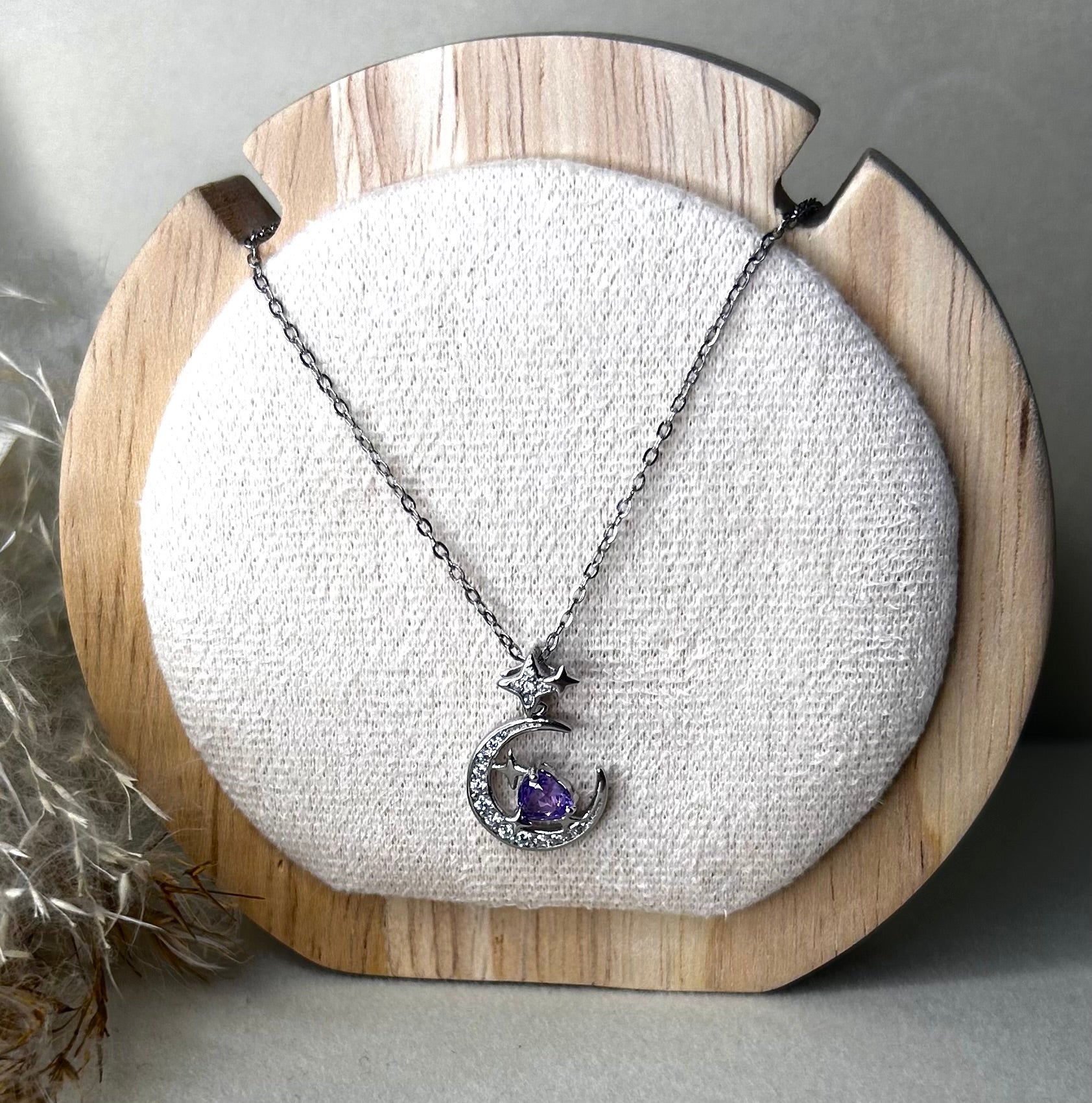 Mond & Sterne Amethyst Halskette