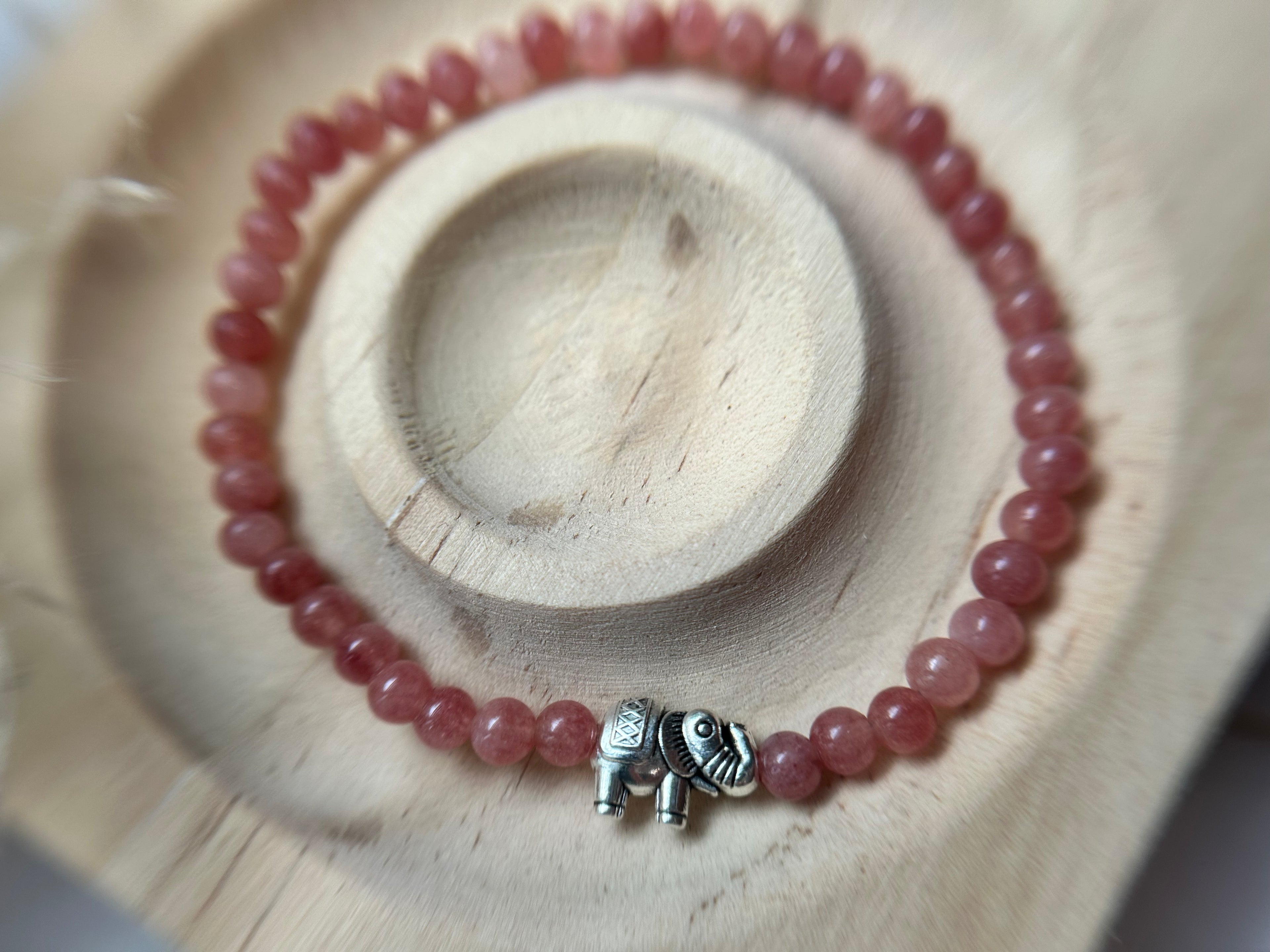 Sonnenstein Armband mit Elefanten Charm