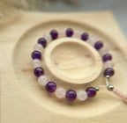 Mala Armband | Rosenquarz & Amethyst