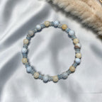 Chalcedon | Honigcalcit | Aquamarin Armband