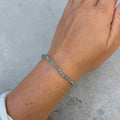 Labradorit Armband 4mm faccetiert