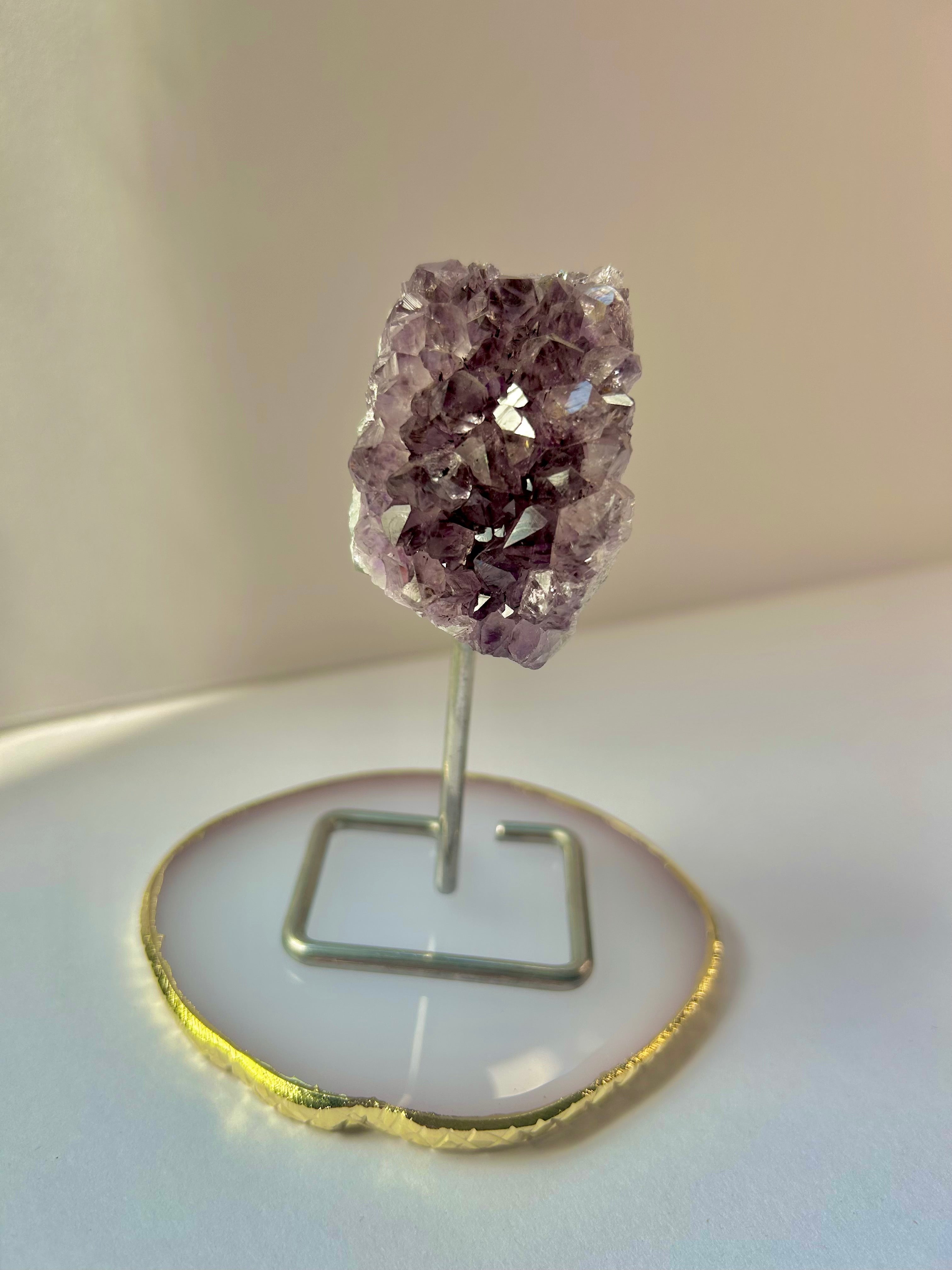 Amethyst Cluster auf Ständer