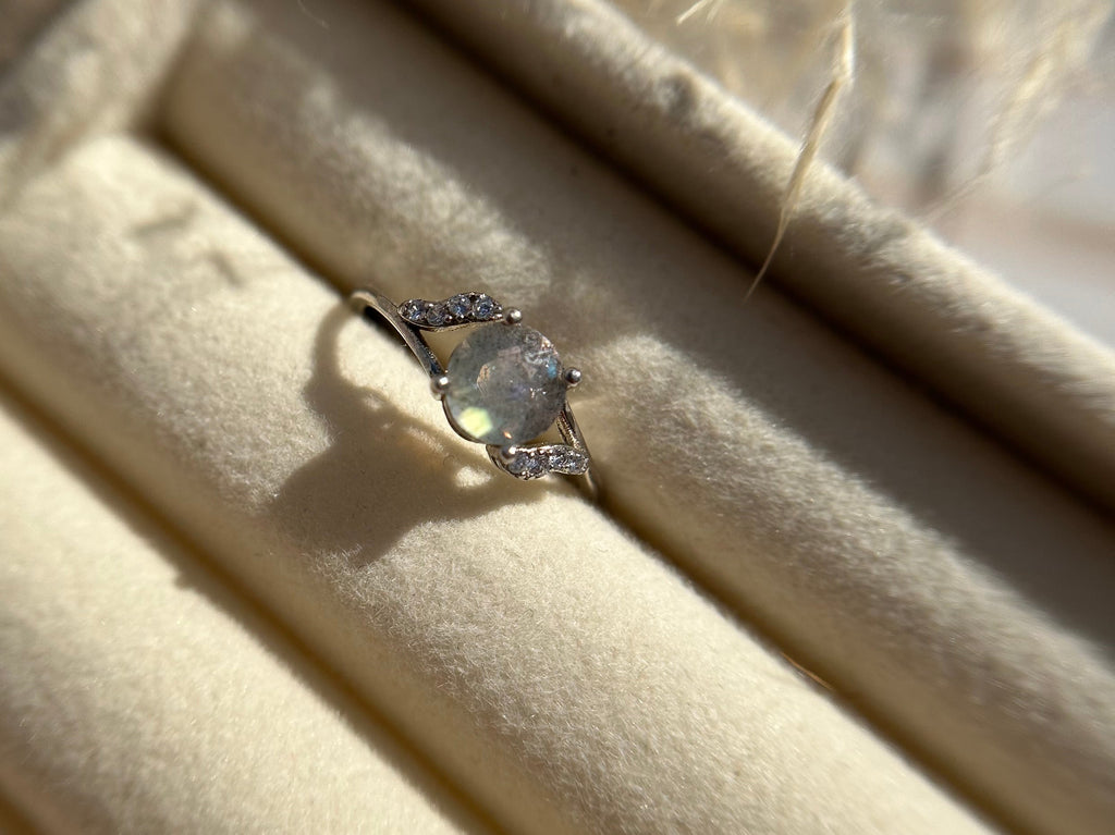 Labradorit 925er Silber Ring