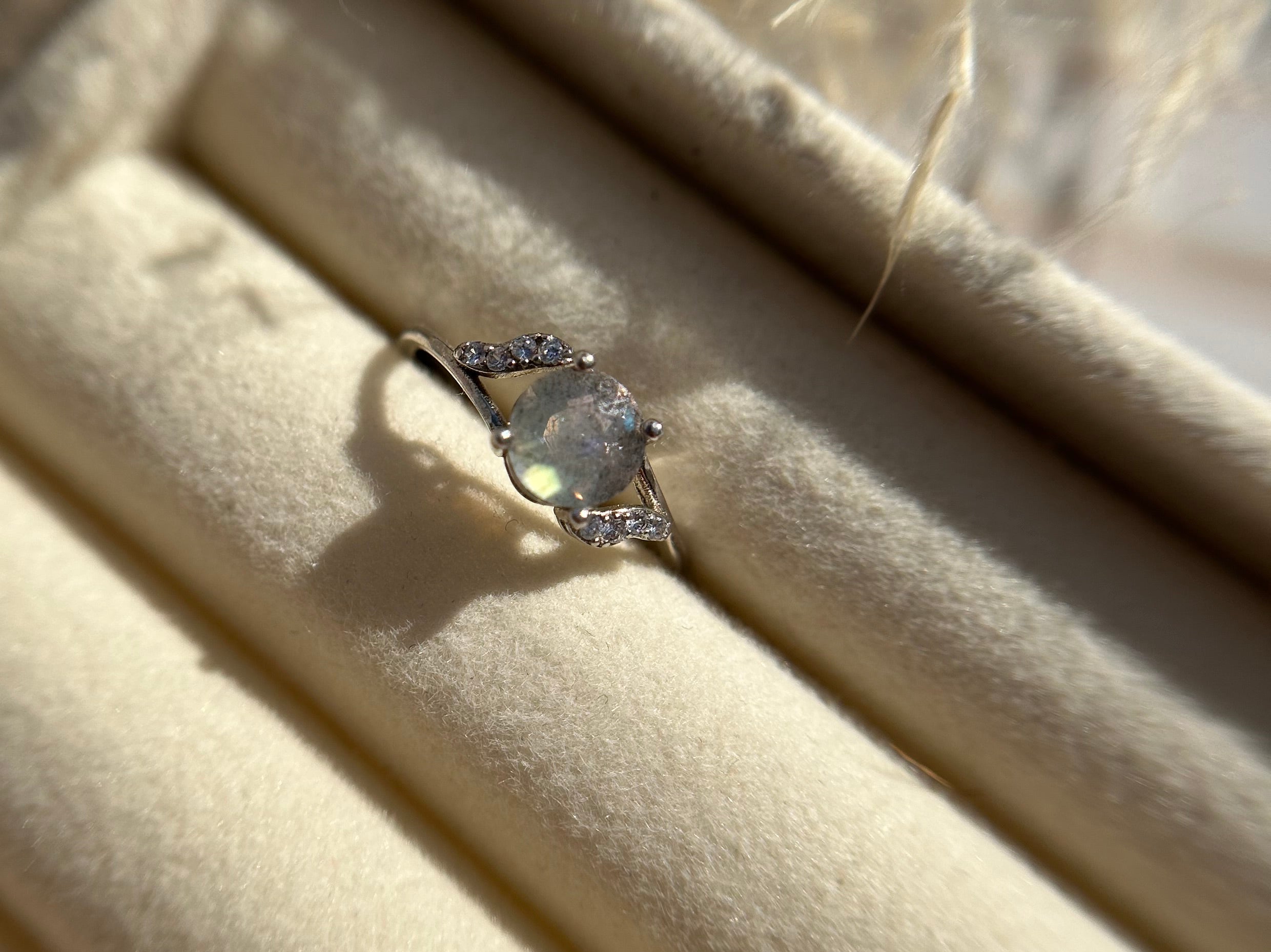 Labradorit 925er Silber Ring