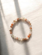 Mondstein mit Rosenquarz Armband