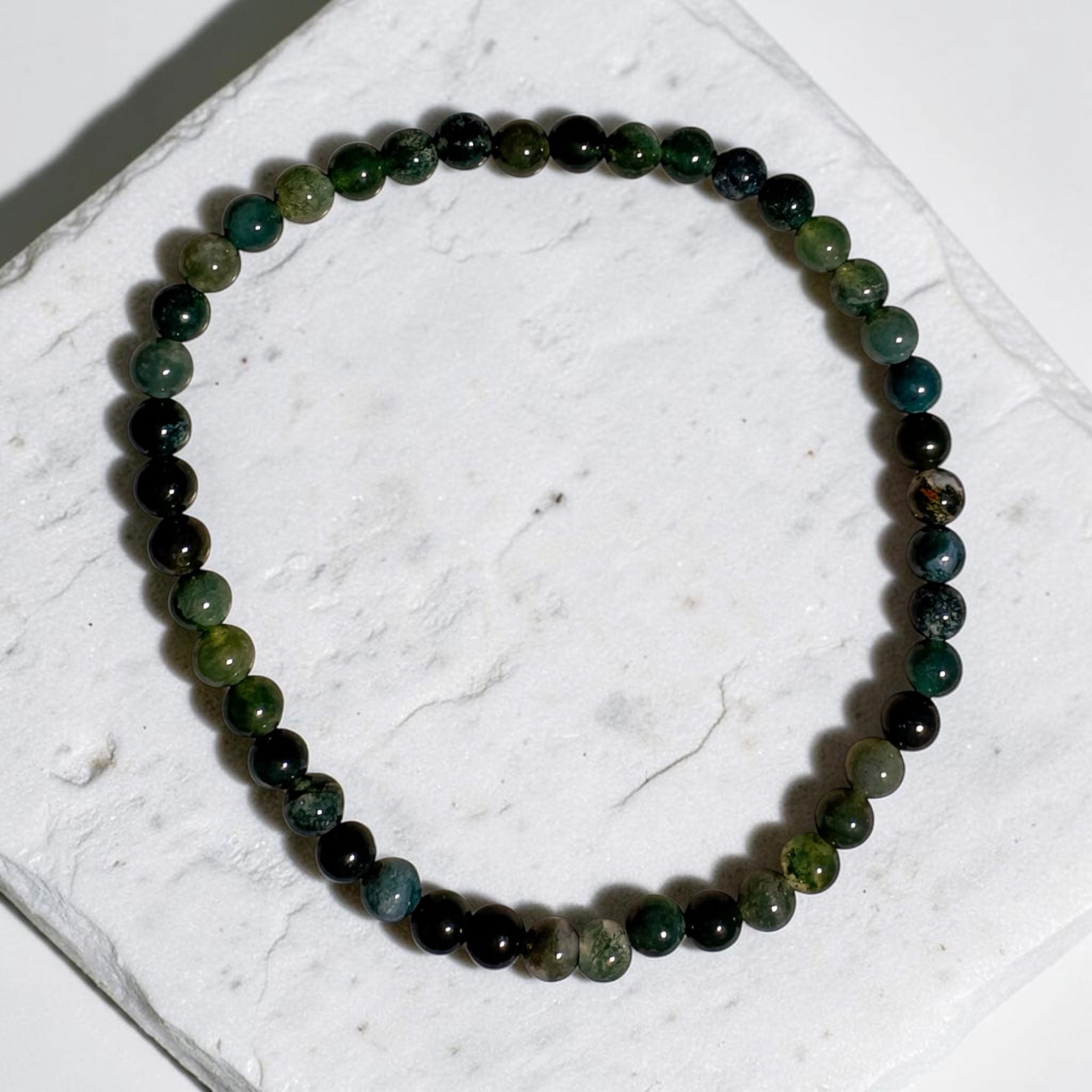 Moosachat Armband 4 mm