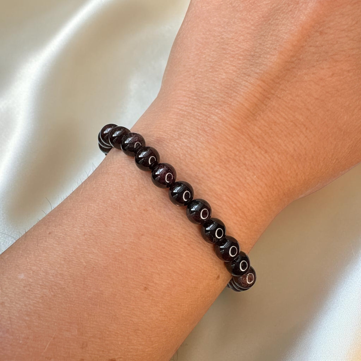 Granat Armband 6mm