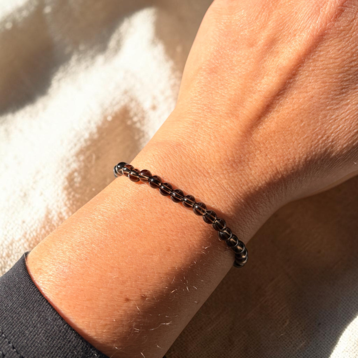 Rauchquarz Armband 4mm